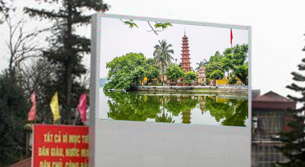 越南河内公园户外全彩LED表贴屏项目